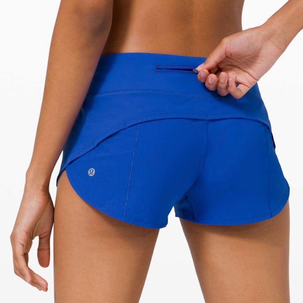 Lululemon Athletica Blue Speed Up Shorts 2.5’’